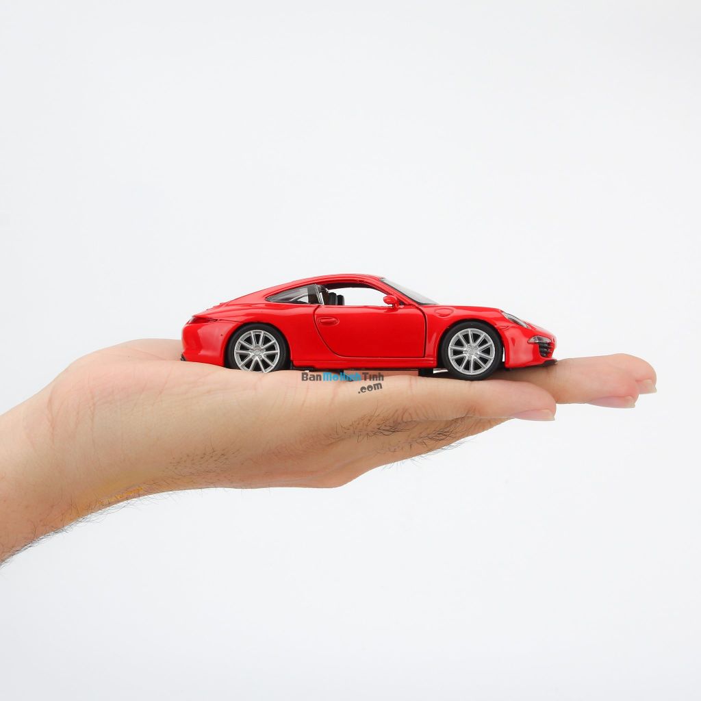 Mô hình xe thể thao Porsche 911 Carrera S 1:36 Welly Red (9)