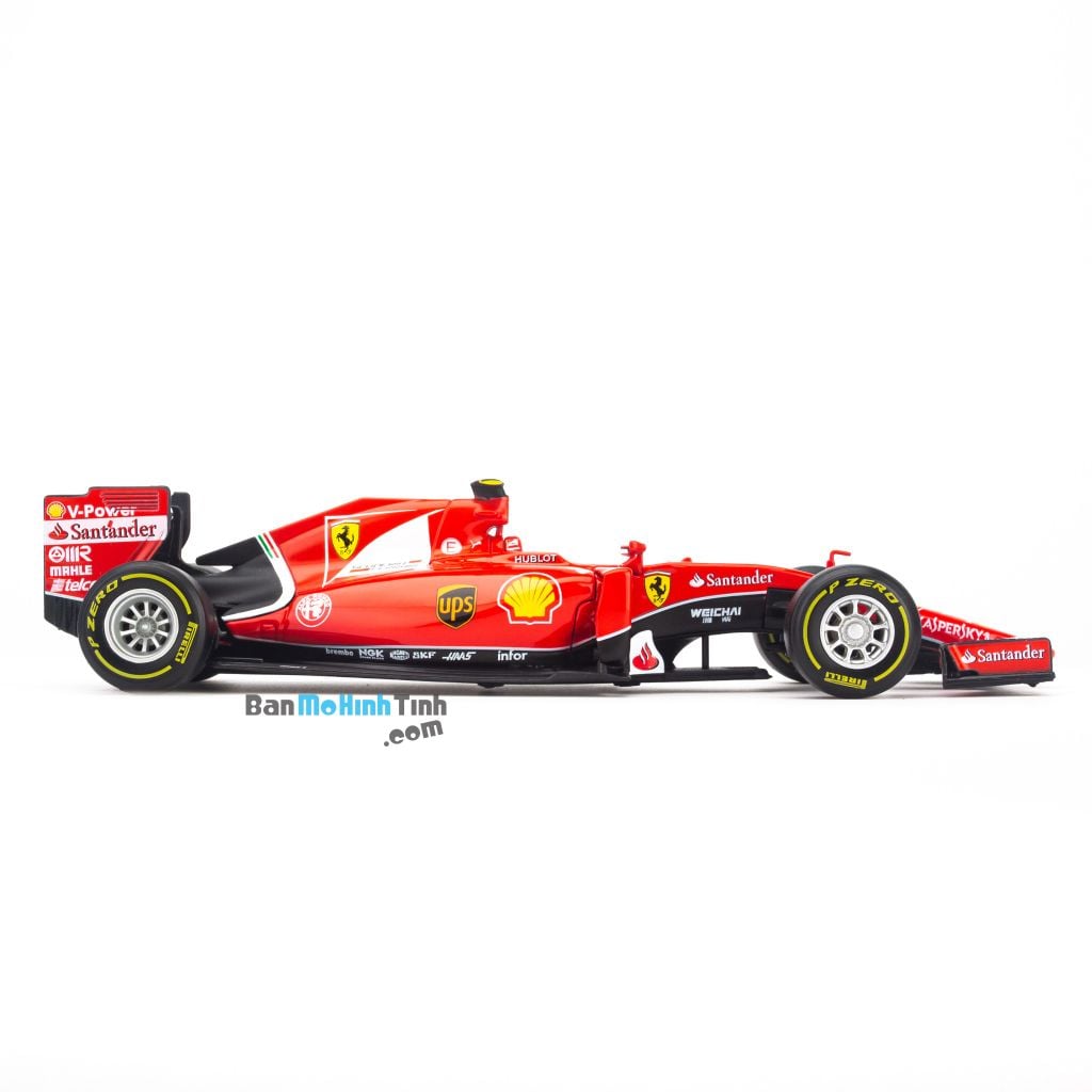Mô hình xe F1 Scuderia Ferrari SF15-T No7 2015 1:24 Bburago Red giá rẻ (3)