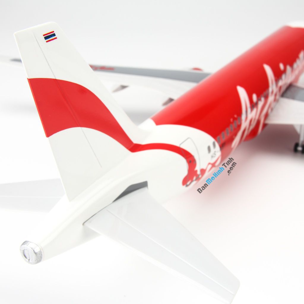 Mô hình máy bay tĩnh Air Asia Airbus A320 47cm LED Everfly giá rẻ (12)