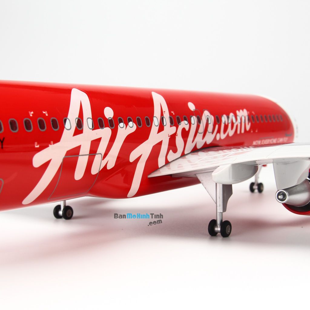 Mô hình máy bay tĩnh Air Asia Airbus A320 47cm LED Everfly giá rẻ (10)
