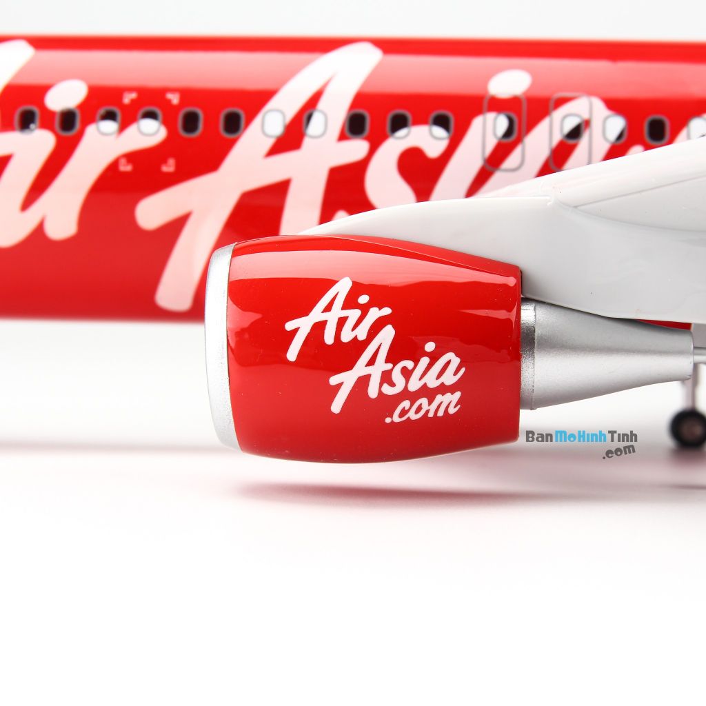 Mô hình máy bay tĩnh Air Asia Airbus A320 47cm LED Everfly giá rẻ (11)
