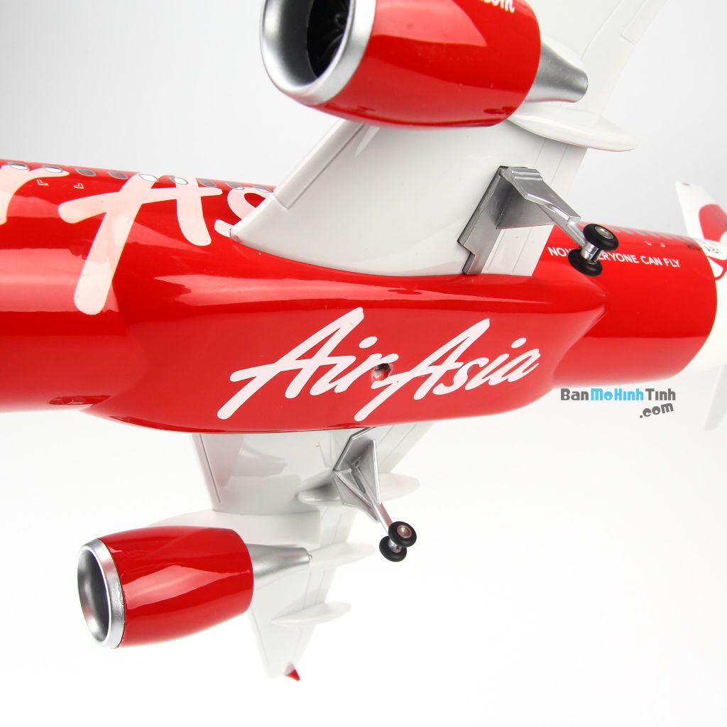 Mô hình máy bay tĩnh Air Asia Airbus A320 47cm LED Everfly giá rẻ (16)