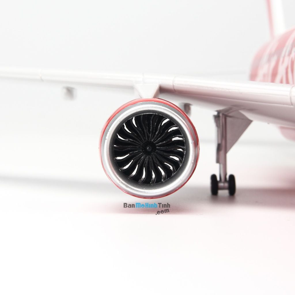 Mô hình máy bay tĩnh Air Asia Airbus A320 47cm LED Everfly giá rẻ (15)
