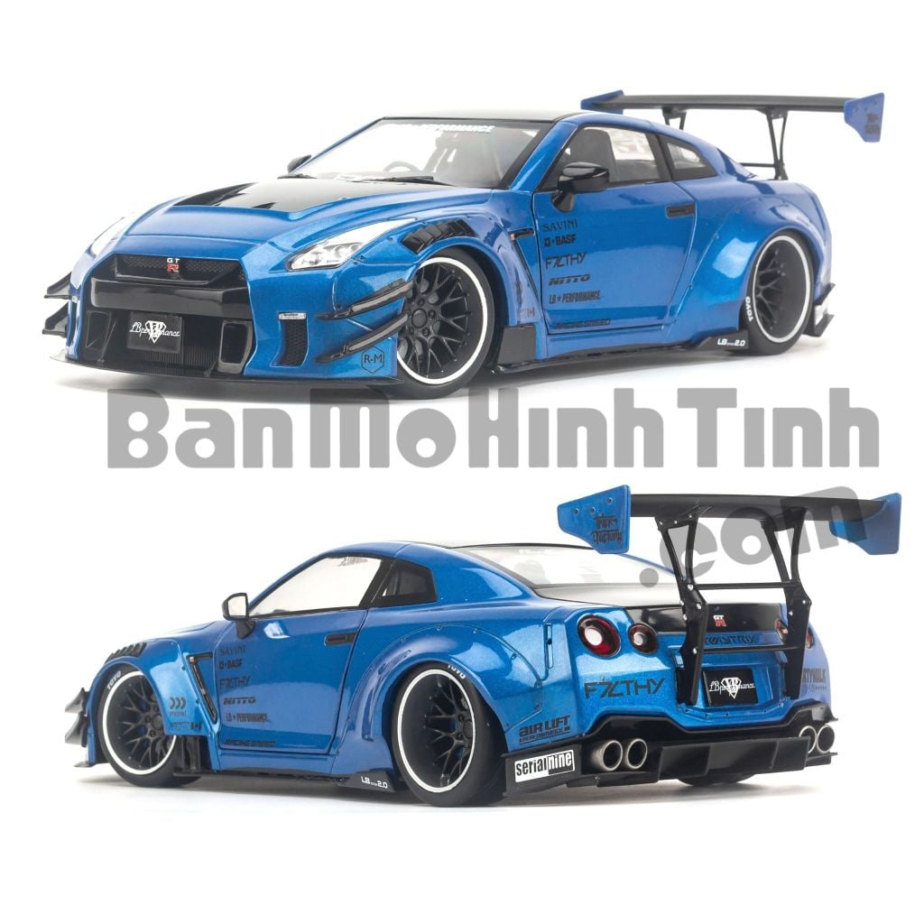 Mô hình xe Nissan GTR R35 LBWK 1:18 Solido