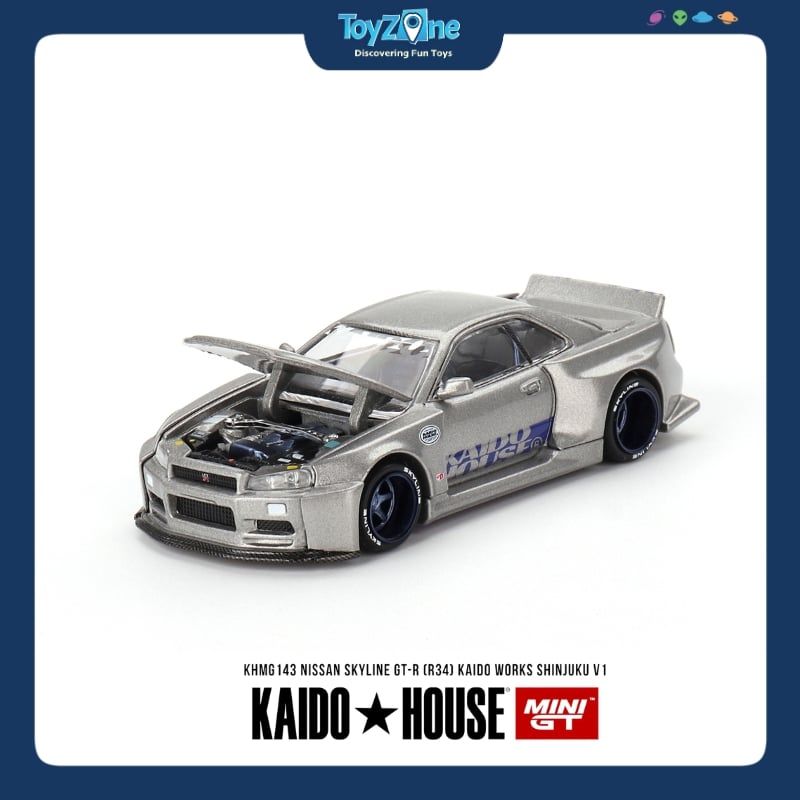 Mô hình xe Nissan Skyline GT-R ( R34 ) KAIDO HOUSE x MiniGT
