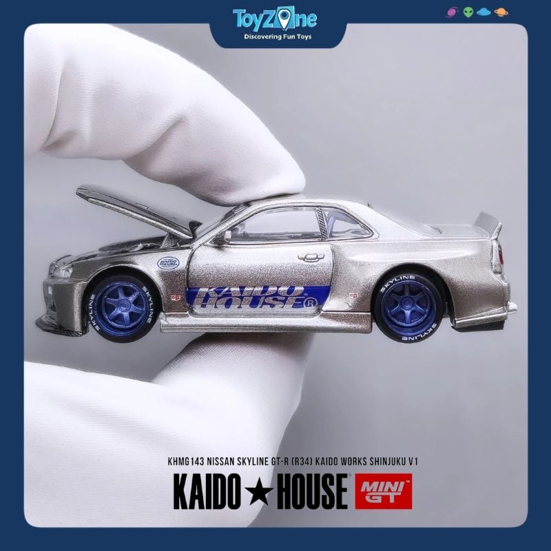 Mô hình xe Nissan Skyline GT-R ( R34 ) KAIDO HOUSE x MiniGT