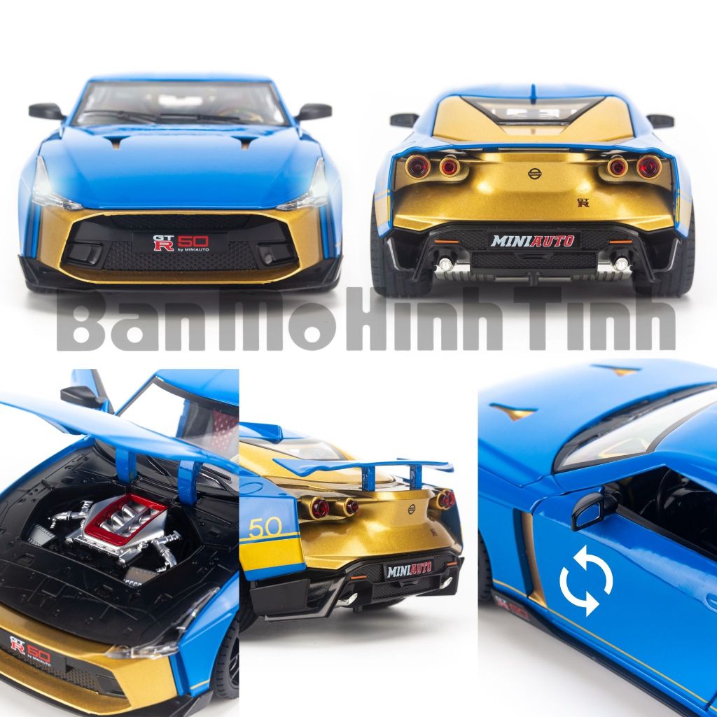 Mô hình xe Nissan Ares GTR50 1:24 Miniauto