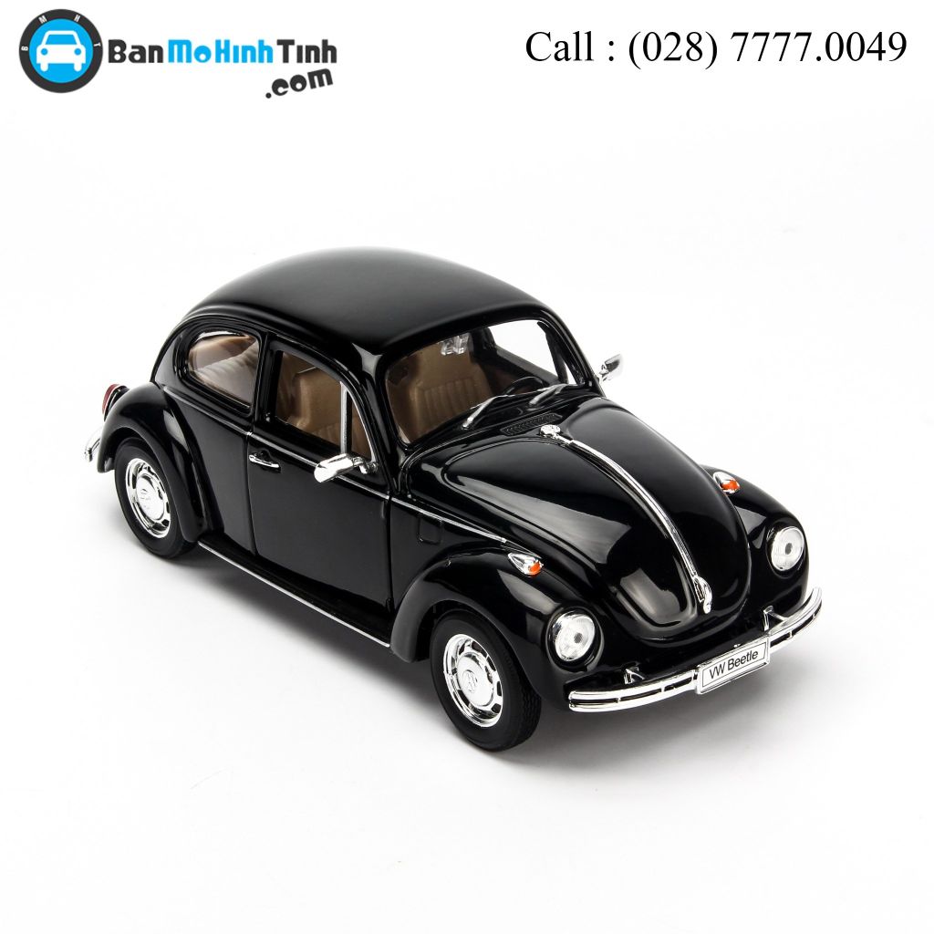 Mô hình xe Volkswagen Classic Beetle Black 1:24 Welly - 22436