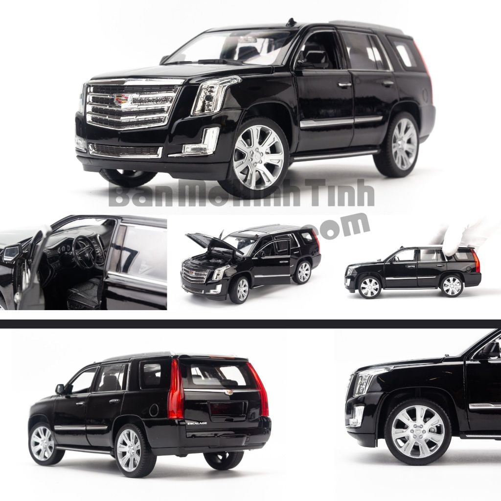 Mô hình xe Cadillac Escalade 1:24 Welly Black (3)