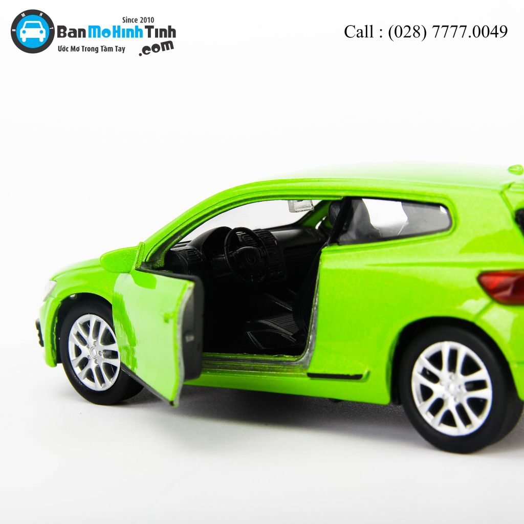 Mô hình xe Volkswagen Scirocco Green 1:36 Welly- 43615