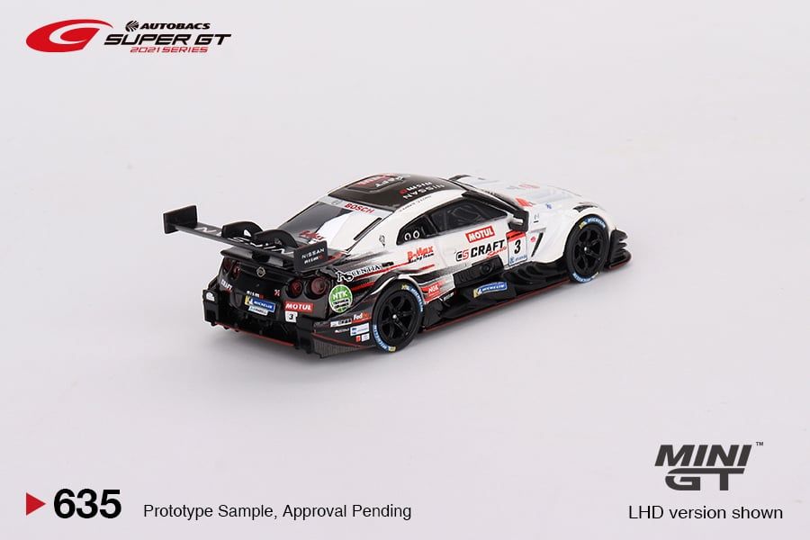Mô hình xe Nissan GT-R Nismo GT500 #3 NDDP Racing with B-Max 2021 SUPER GT SERIES 1:64 MiniGT