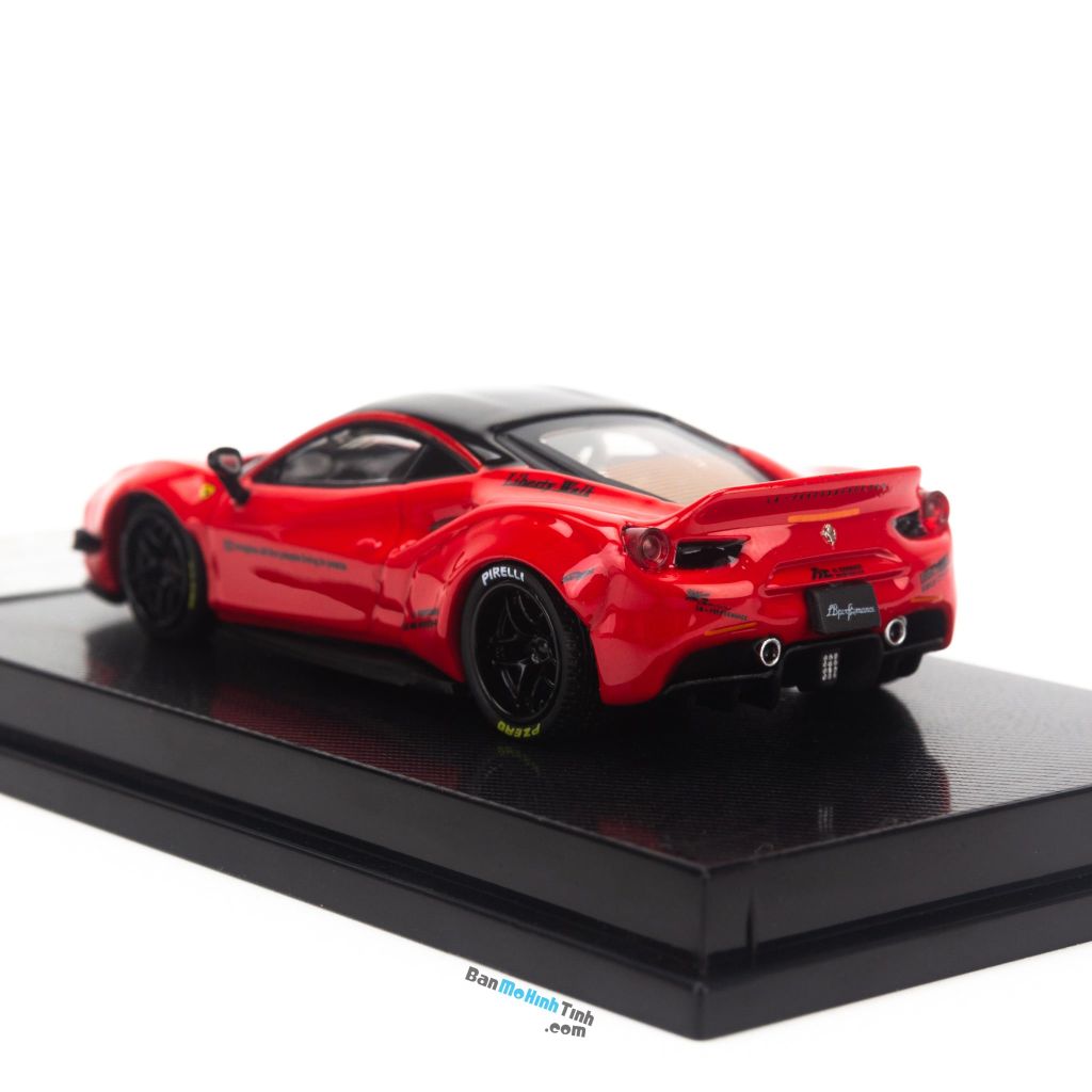 Mô hình xe Ferrari 488 GTB Liberty Walks 1:64 CM-Model Red (6)