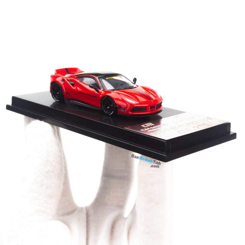 Mô hình xe Ferrari 488 GTB Liberty Walks 1:64 CM-Model Red (8)