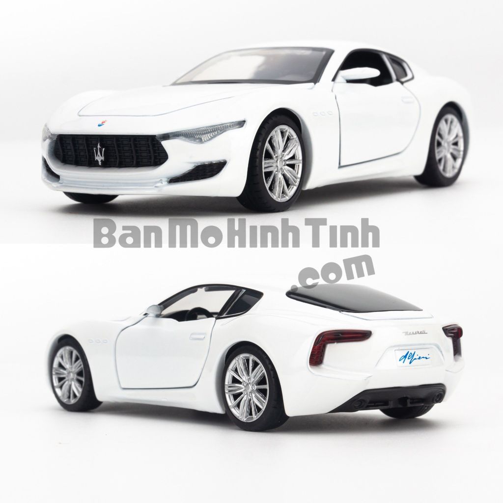 Mô hình xe Maserati GT Alfieri 1:36 Jackiekim White (3)