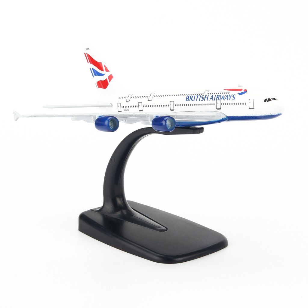 Mô hình máy bay tĩnh British Airways Airbus A380 16cm Everfly giá rẻ