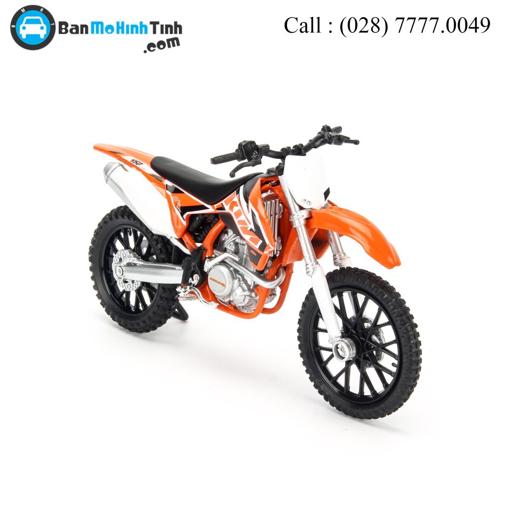 Mô hình xe mô tô KTM 450 SX-F Orange 1:18 Welly- 12821