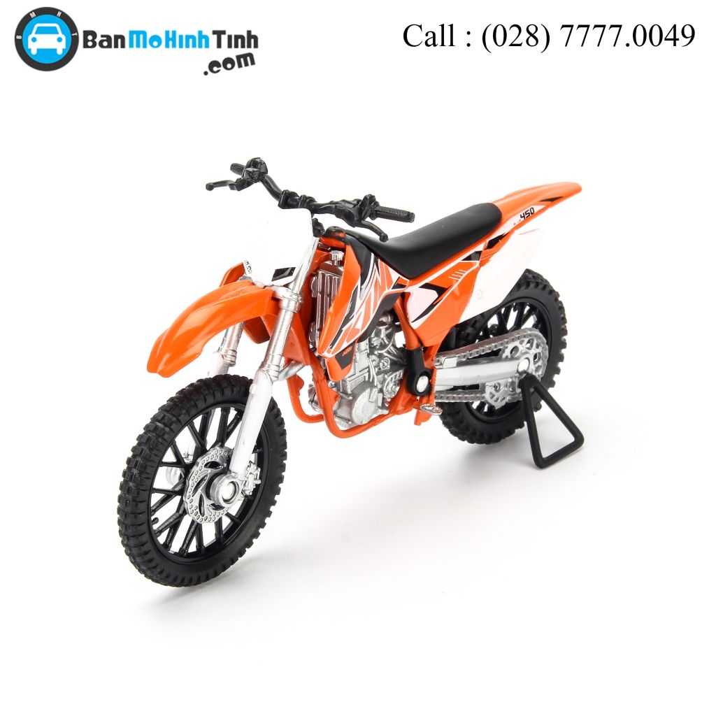 Mô hình xe mô tô KTM 450 SX-F Orange 1:18 Welly- 12821