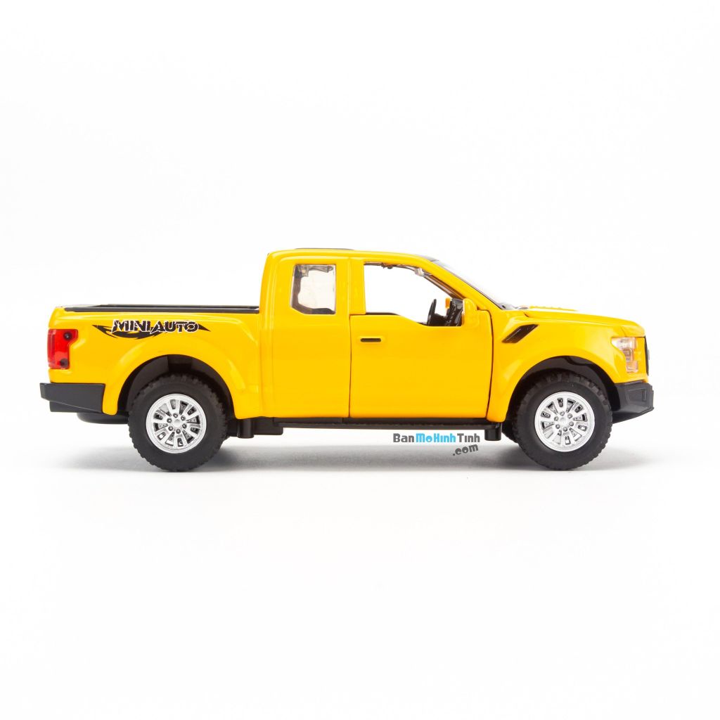 Mô hình xe Ford Raptor F-150 2017 Yellow 1:32 Miniauto (2)