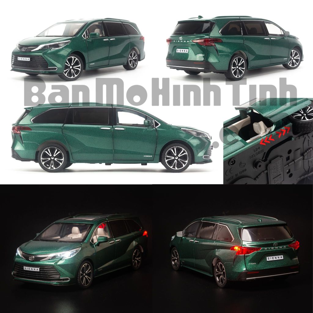 Mô hình xe Toyota Sienna 1:24 Hongsen Model