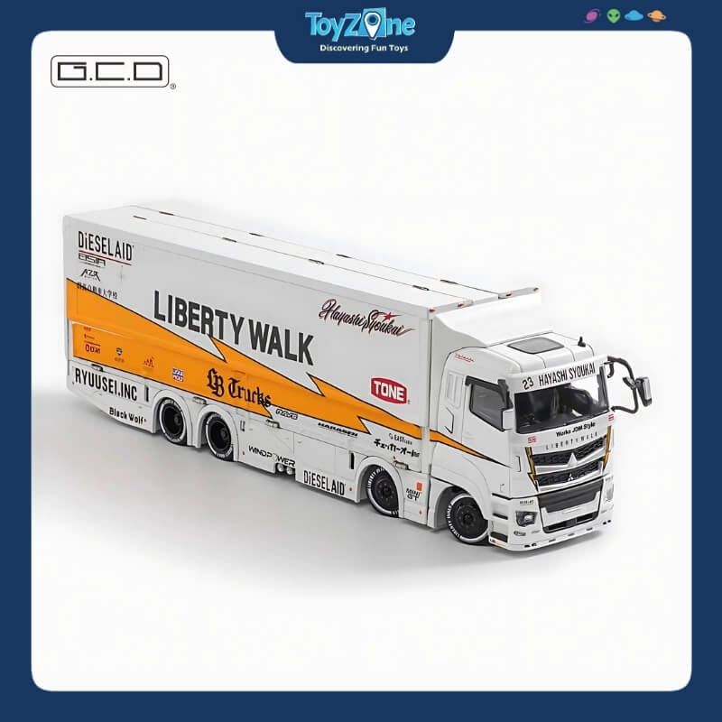 Mô hình xe LB Trucks Mitsubishi Fuso Super Great 1:64 GCD