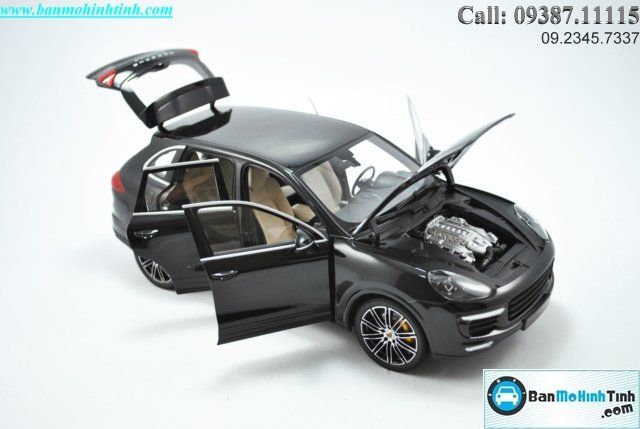 Mô hình xe Porsche Cayenne Turbo S 2014 Black 1:18 Minichamps