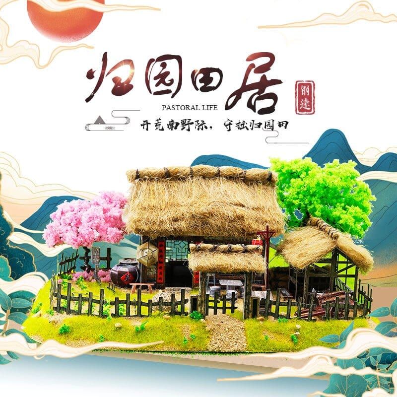 Mô hình kim loại lắp ráp 3D Pastoral Life (Quy Điền Viên Cư) (Mixed Color) - Metal Works MP907