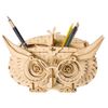 Mô hình gỗ lắp ráp 3D Owl Box (Hộp Đựng Bút Con Cú) (Wood Color) - Robotime TG405 - WP111