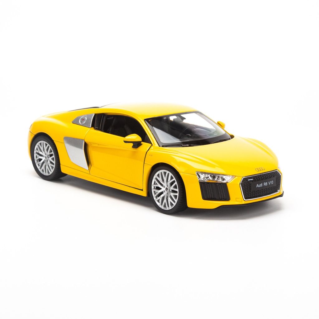 Mô hình xe Audi R8 V10 1:24 Welly Yellow giá rẻ