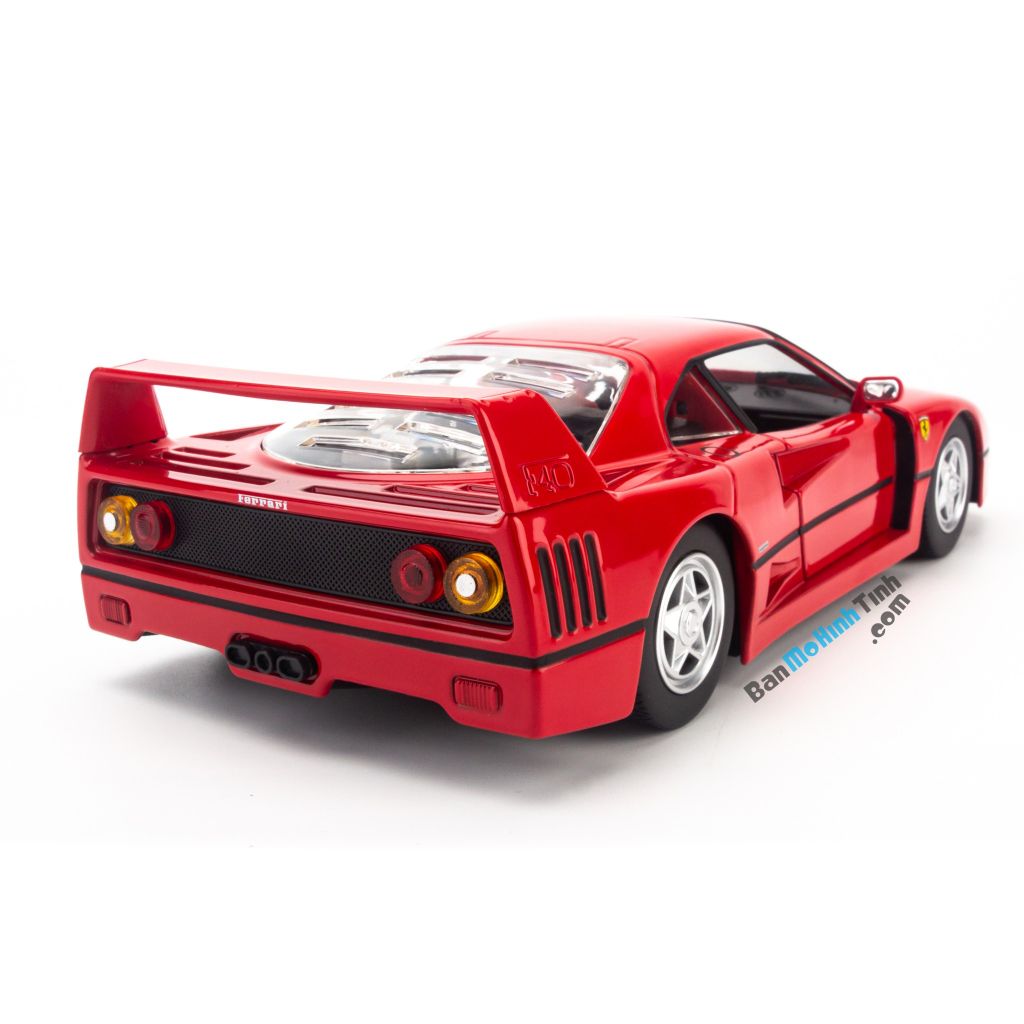Mô hình siêu xe cổ Ferrari F40 Red 1:24 Bburago Red (5)