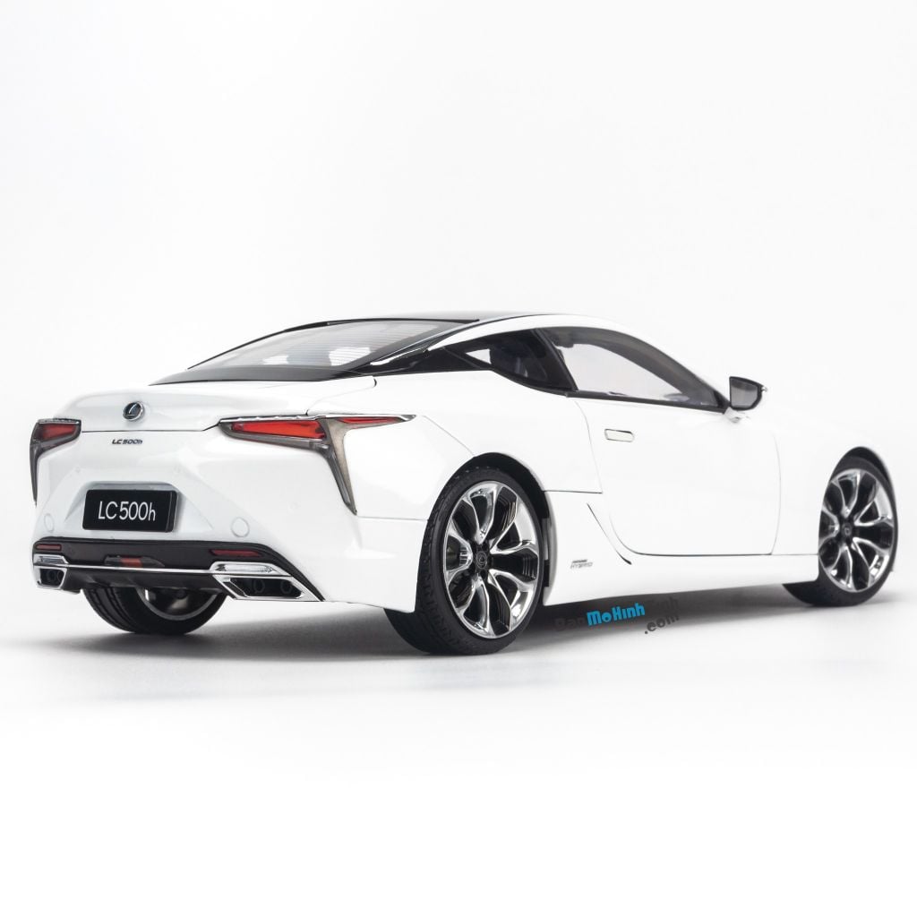 Mô hình siêu xe Lexus LC500h 1:18 Dealer White (2)