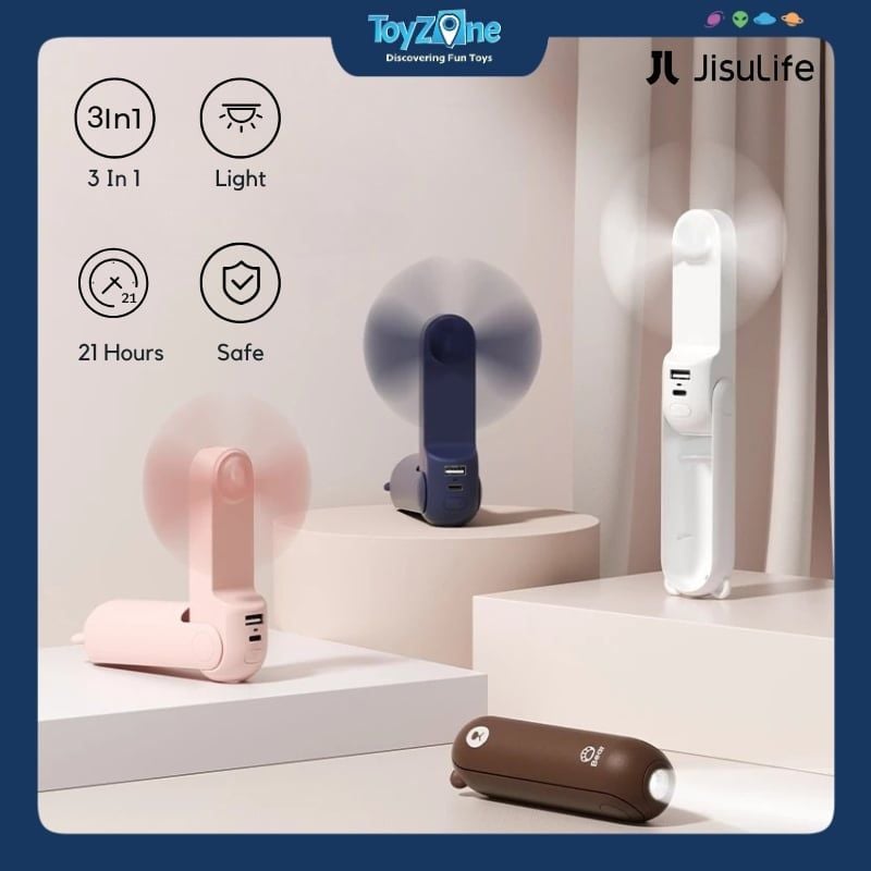 Quạt Cầm Tay Mini 3 Trong 1 Handheld Fan Life8 F8 2000mAh JISULIFE