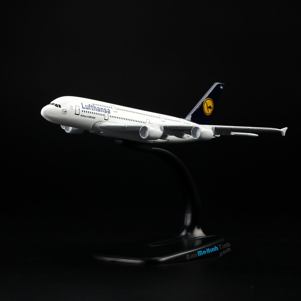 Mô hình máy bay tĩnh Lufthansa Airbus A380 16cm Everfly giá rẻ (8)