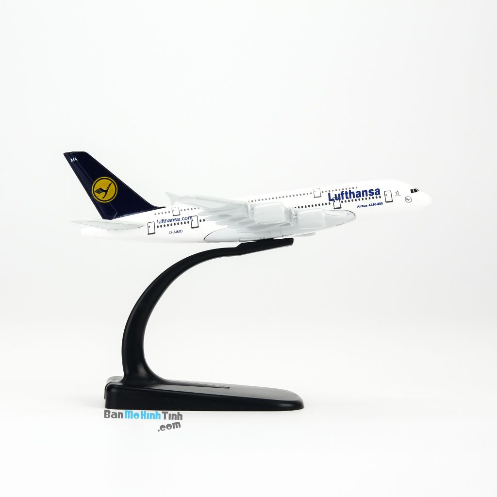 Mô hình máy bay tĩnh Lufthansa Airbus A380 16cm Everfly giá rẻ (3)