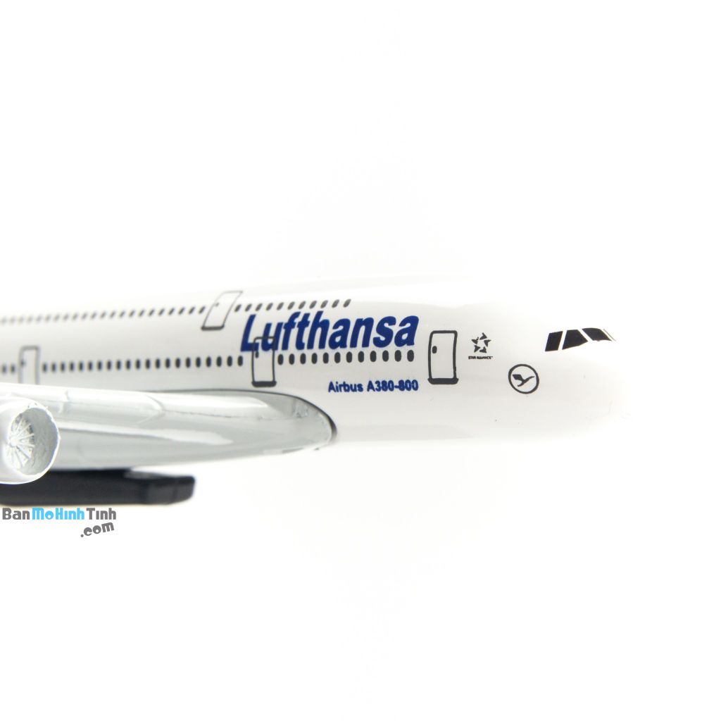 Mô hình máy bay tĩnh Lufthansa Airbus A380 16cm Everfly giá rẻ (6)