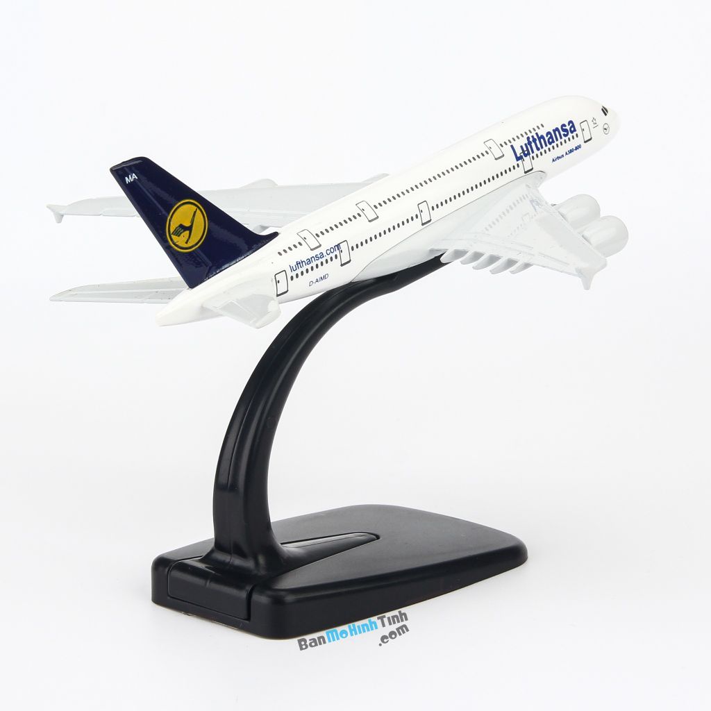 Mô hình máy bay tĩnh Lufthansa Airbus A380 16cm Everfly giá rẻ (4)