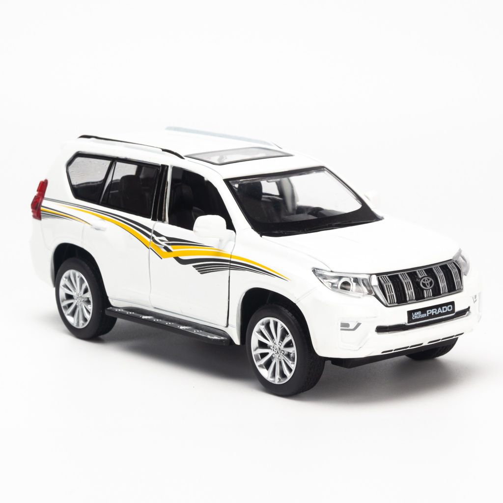 Mô hình xe Toyota Land Cruiser Prado 2019 1:32 Caipo White