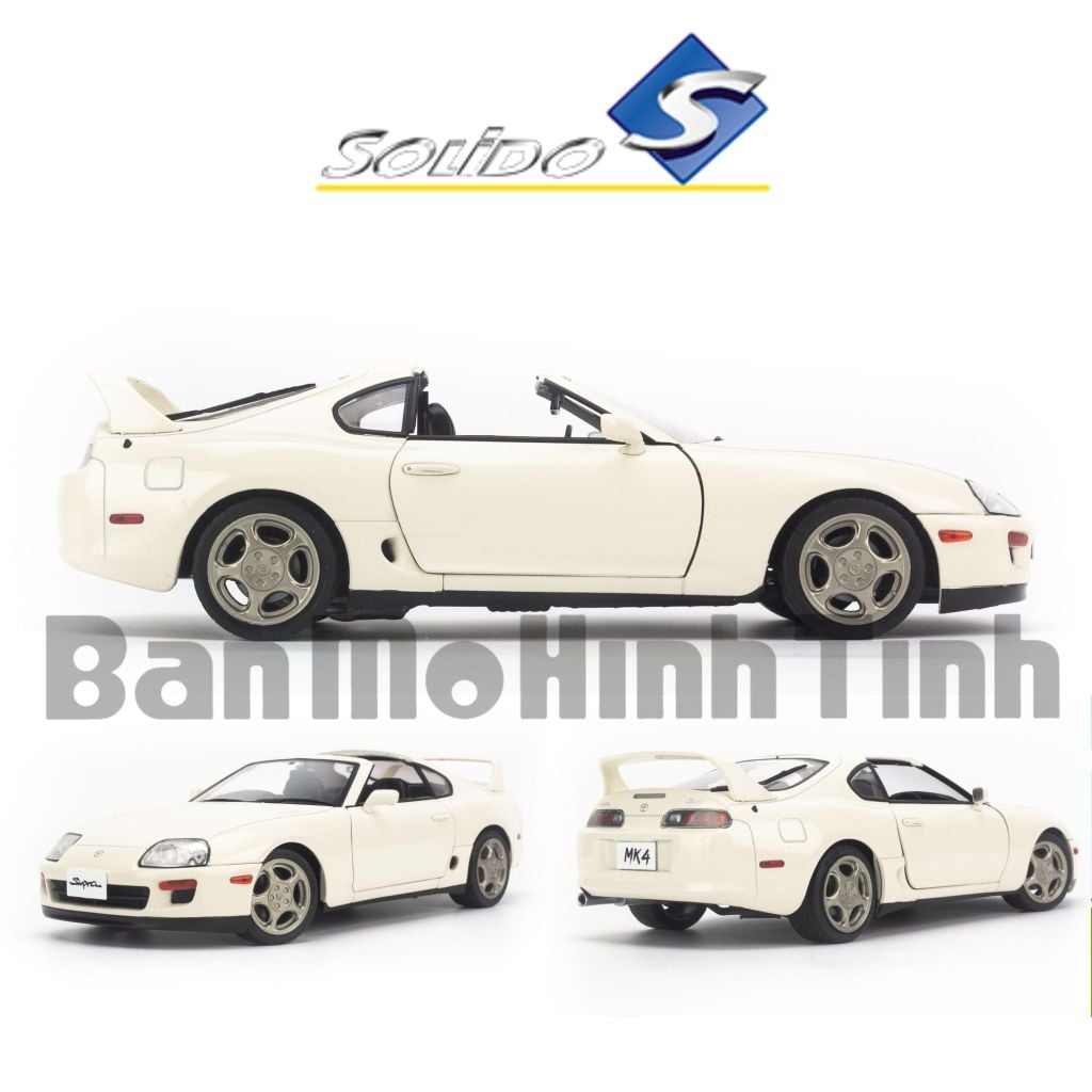 Mô hình xe Toyota Supra Bull Demon MK A80 1:18 Solido