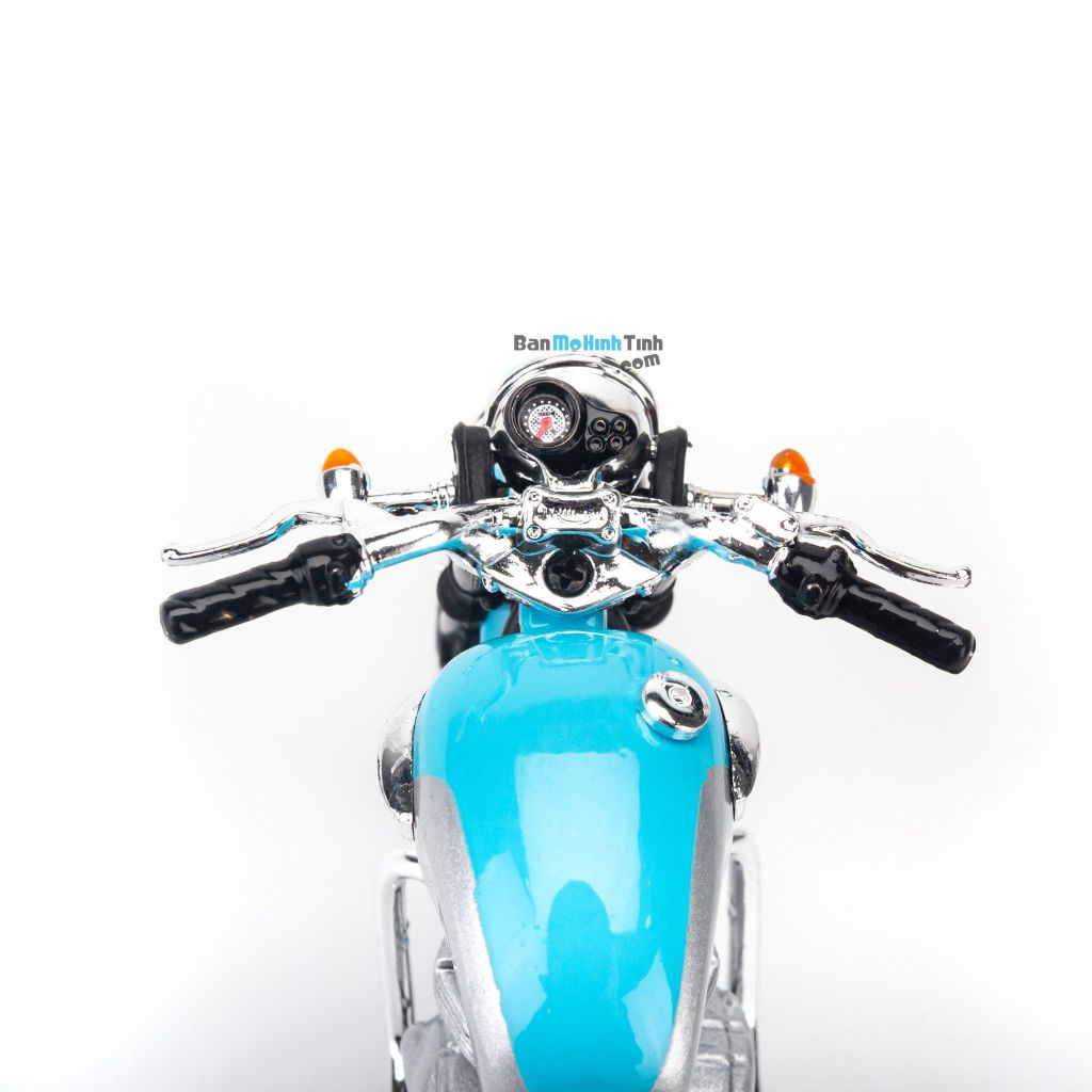 Mô hình xe mô tô Triumph Bonneville 02 1:18 Welly Blue giá rẻ (6)