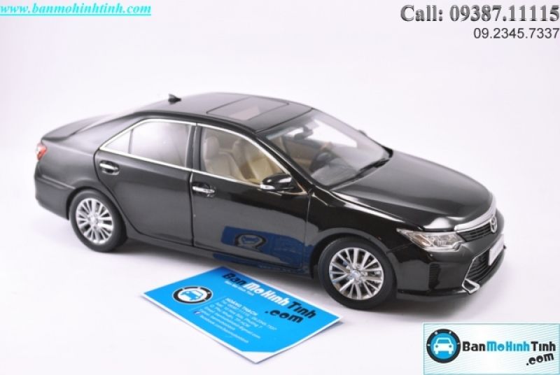 Mô hình xe ô tô XE Mô hình xe ô tô XE TOYOTA CAMRY FACELIFT 2015 BLACK 1:18 PAUDI