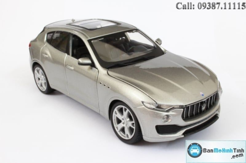 Mô hình xe ô tô XE Mô hình xe ô tô XE MASERATI LEVANTE SILVER 1:24 BBURAGO