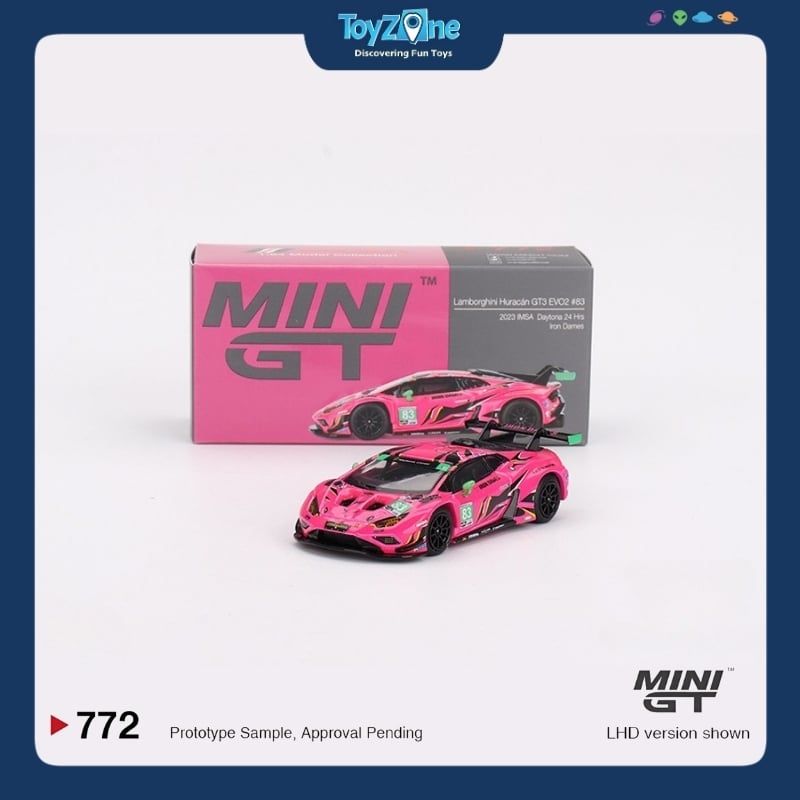 Mô hình xe Lamborghini Huracán GT3 EVO2 2023 IMSA Daytona 24 Hrs 1:64 MiniGT