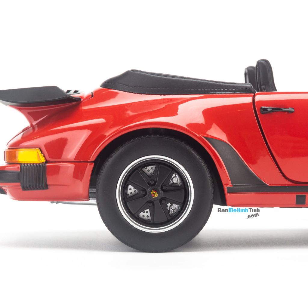 Mô hình xe cổ Porsche 911 Turbo Cabriolet 1987 1:18 Norev Red (6)
