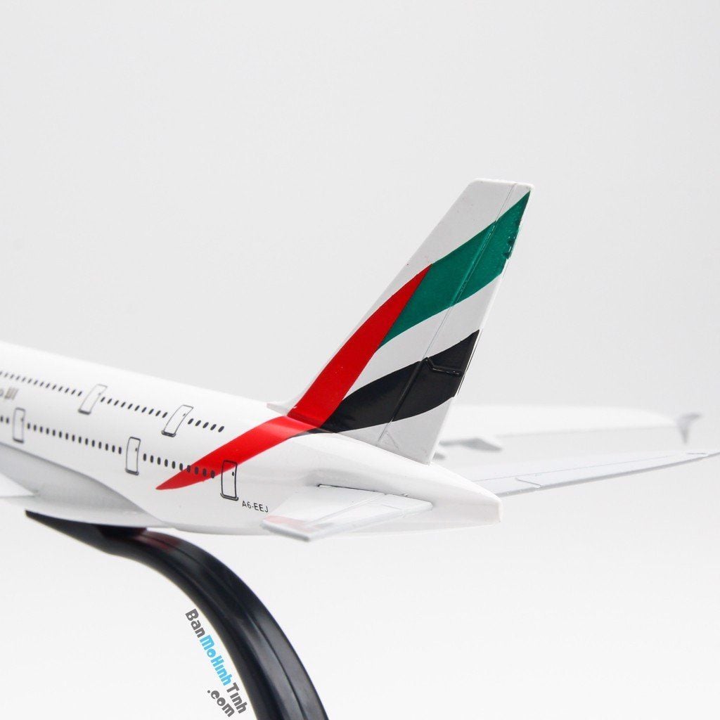 Mô hình máy bay Emirates Airbus A380 20cm Everfly
