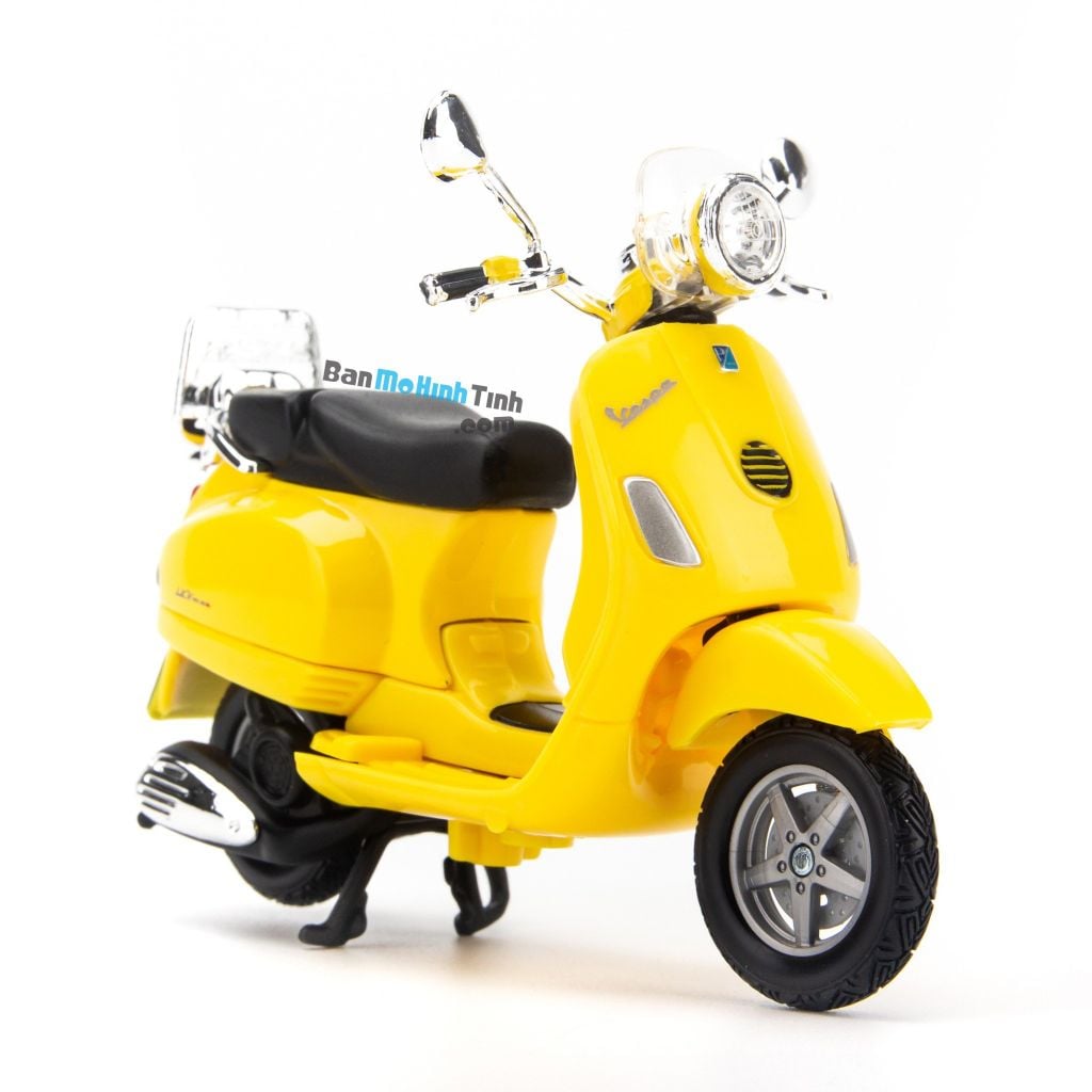 Mô hình xe máy Vespa LXV 2013 1:18 Maisto Yellow (5)