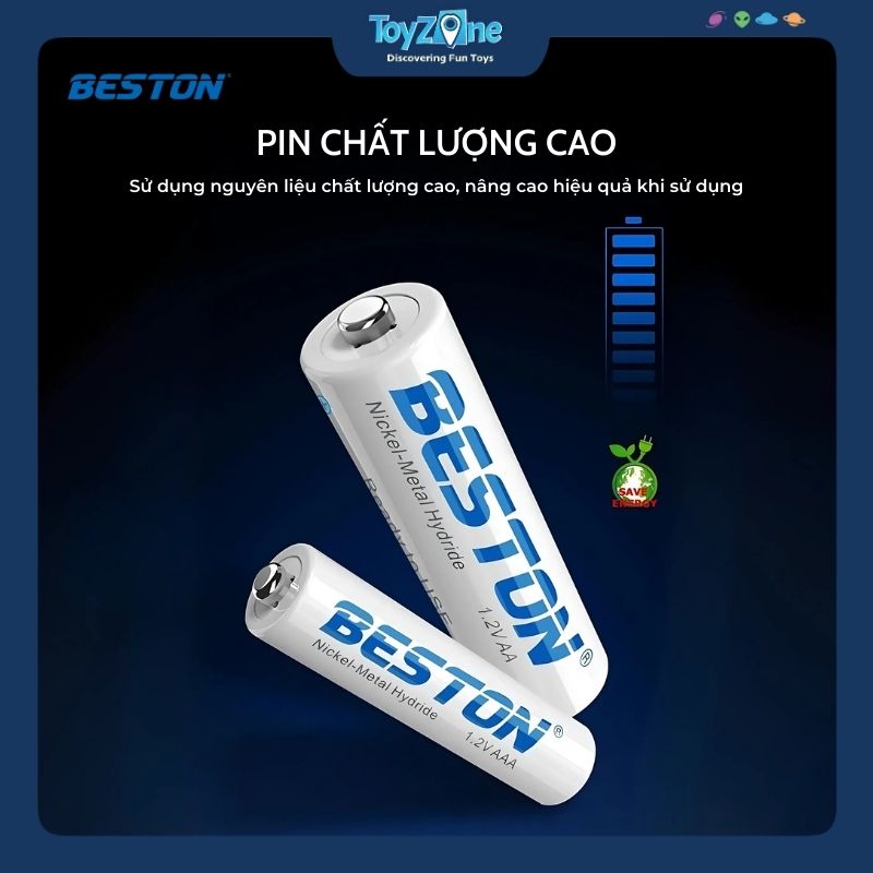 Viên pin sạc AA 1.2V – 2000mAh BESTON