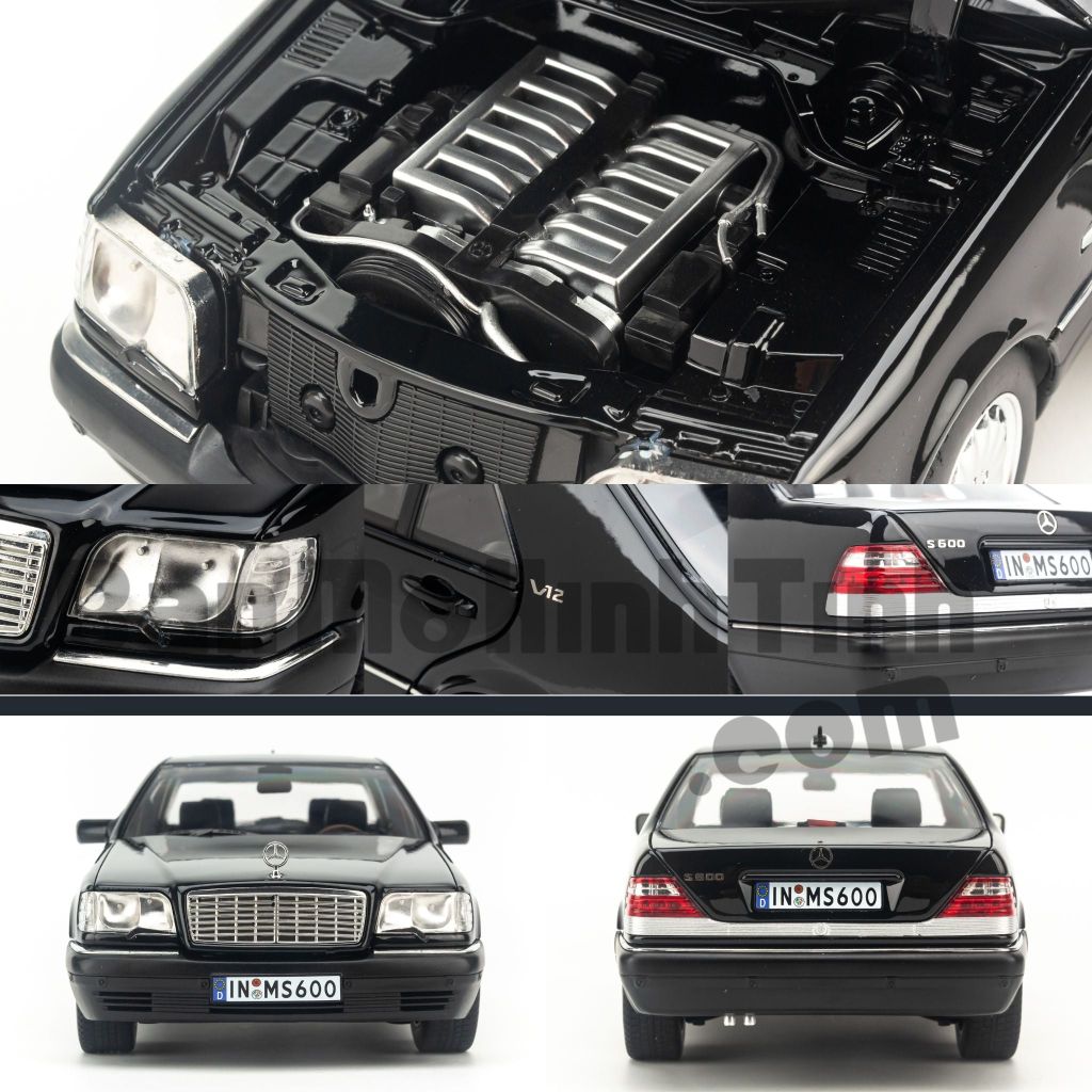 Mô hình xe Mercedes Benz S600 W140 1990 1:18 Mission Model