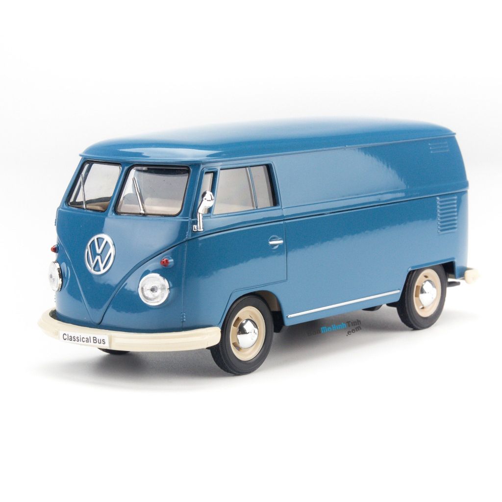 Mô hình xe Volkswagen T1 Bus 1963 Blue 1:24 Welly - 22095