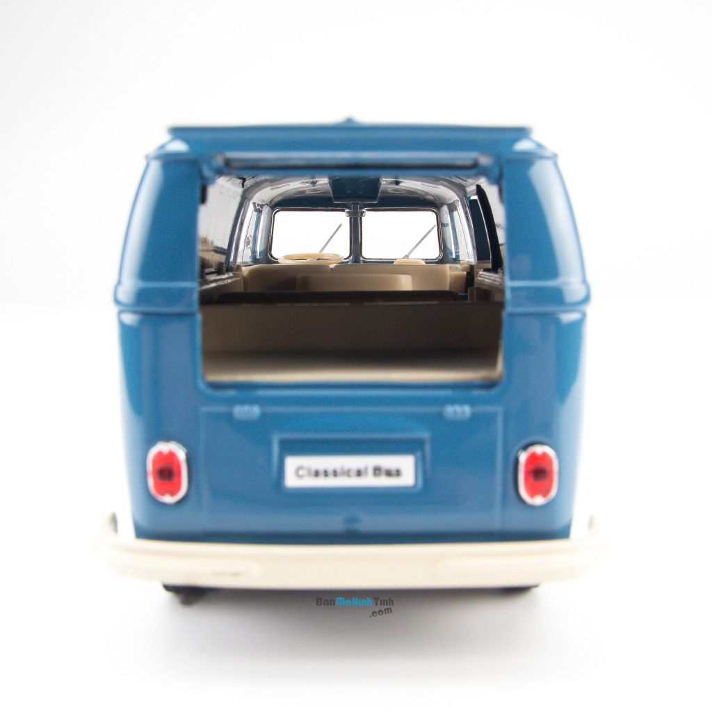 Mô hình xe Volkswagen T1 Bus 1963 Blue 1:24 Welly - 22095