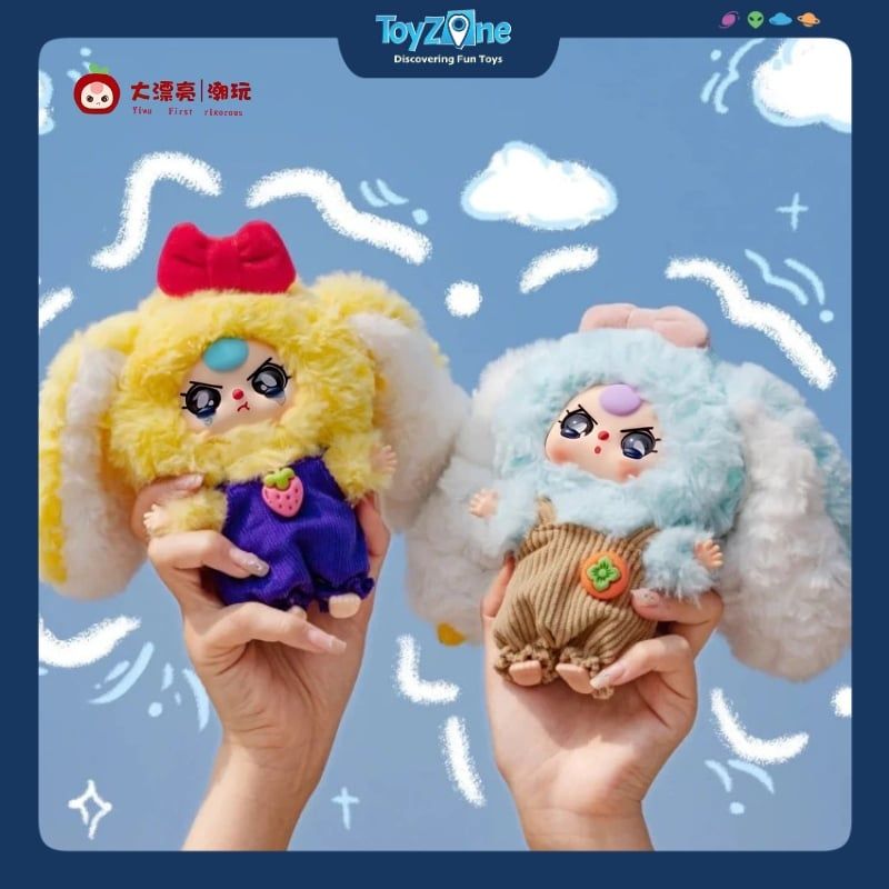 Mô hình Blind box Móc khóa Gấu bông Baby Three Macaron Little Rabbit V2 CUREPLANETA