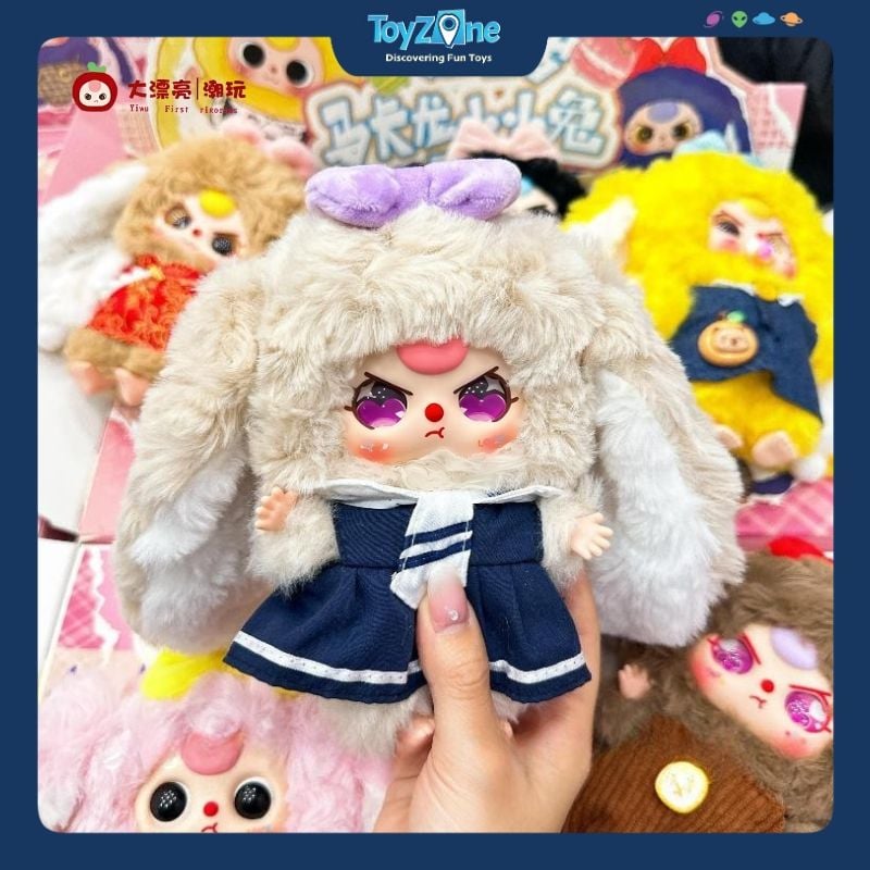 Mô hình Blind box Móc khóa Gấu bông Baby Three Macaron Little Rabbit V2 CUREPLANETA